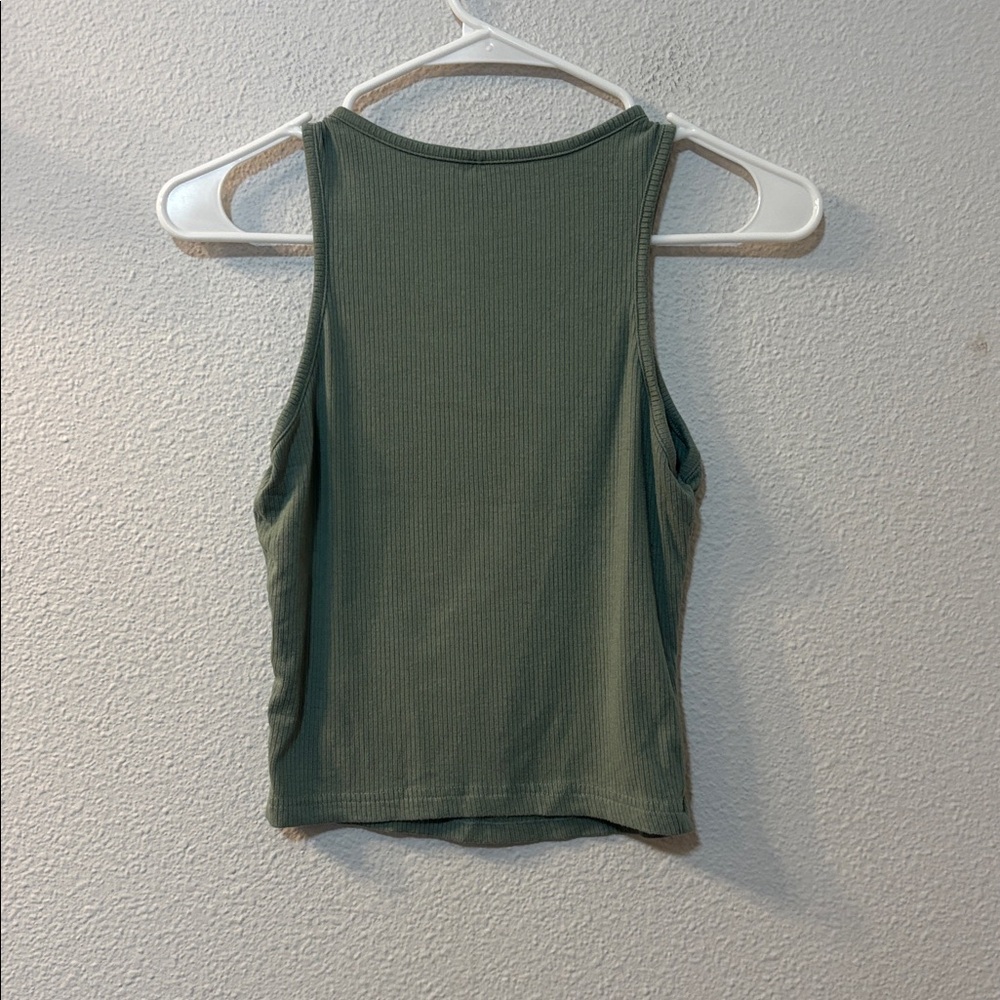 SHEIN Olive Ribbed Tank Top - Picture 5 of 5